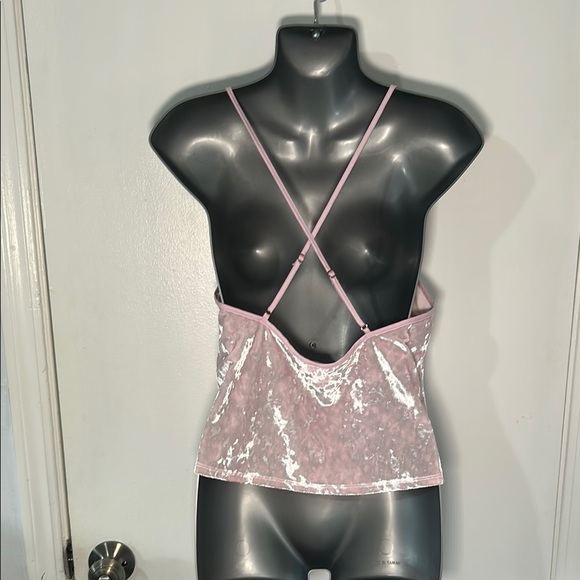 Victoria's Secret Pink Velvet Camisole Spaghetti Strap Top - Picture 5 of 6